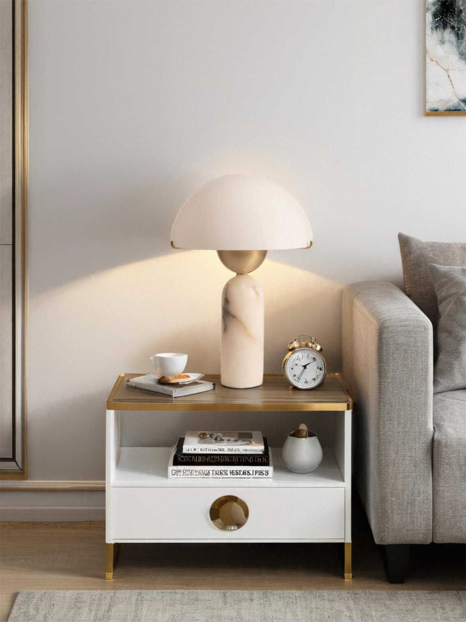 Alabaster Bloom Table Lamp