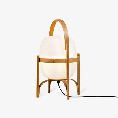 Glass Lantern Table Lamp
