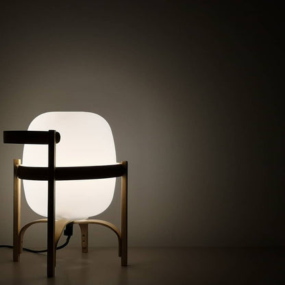 Glass Lantern Table Lamp