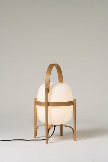 Glass Lantern Table Lamp