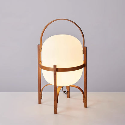 Glass Lantern Table Lamp