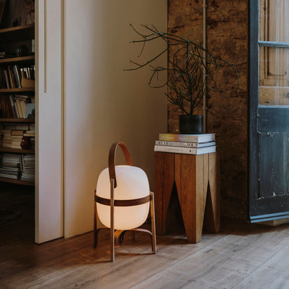 Glass Lantern Table Lamp