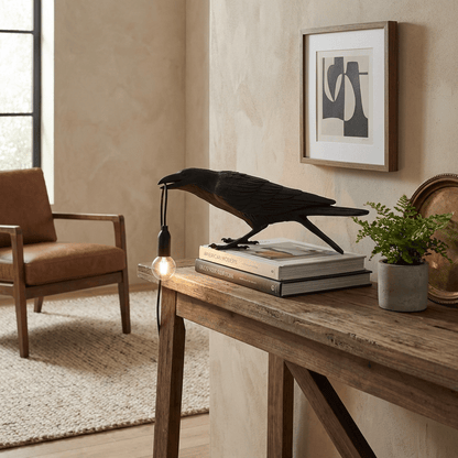 Obsidian Resin Table Lamp