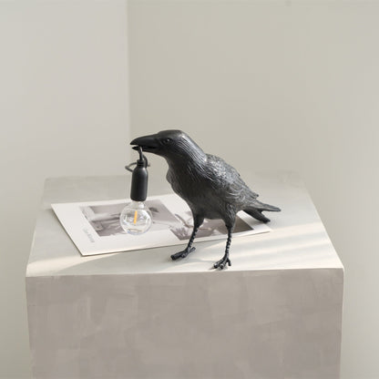 Obsidian Resin Table Lamp