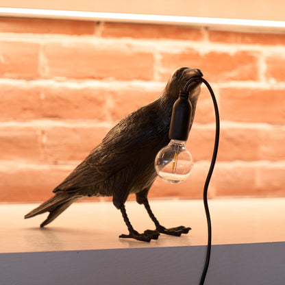 Obsidian Resin Table Lamp