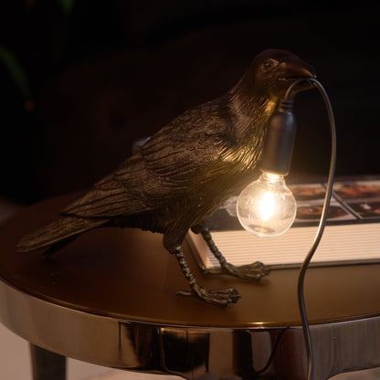 Obsidian Resin Table Lamp