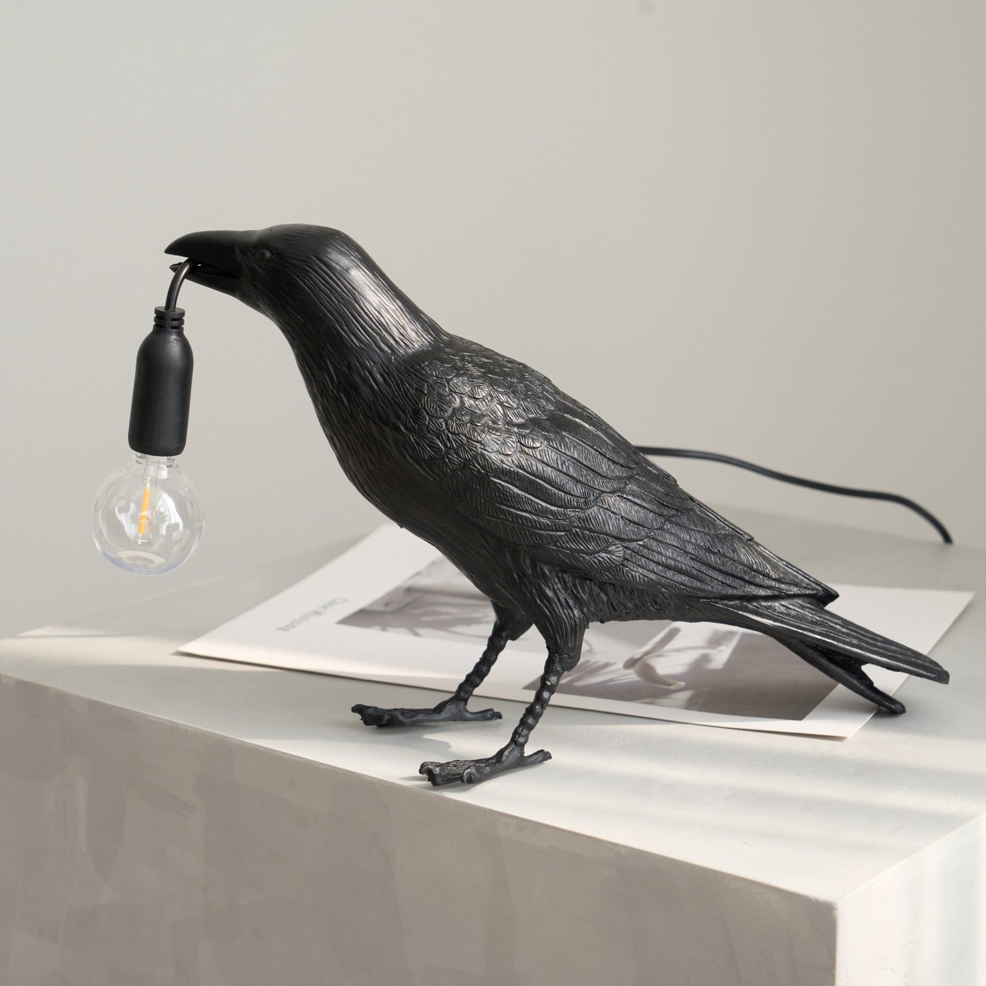 Obsidian Resin Table Lamp
