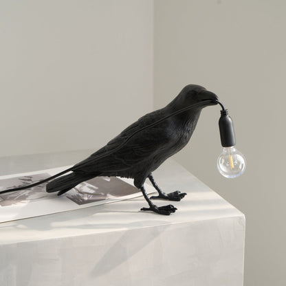 Obsidian Resin Table Lamp