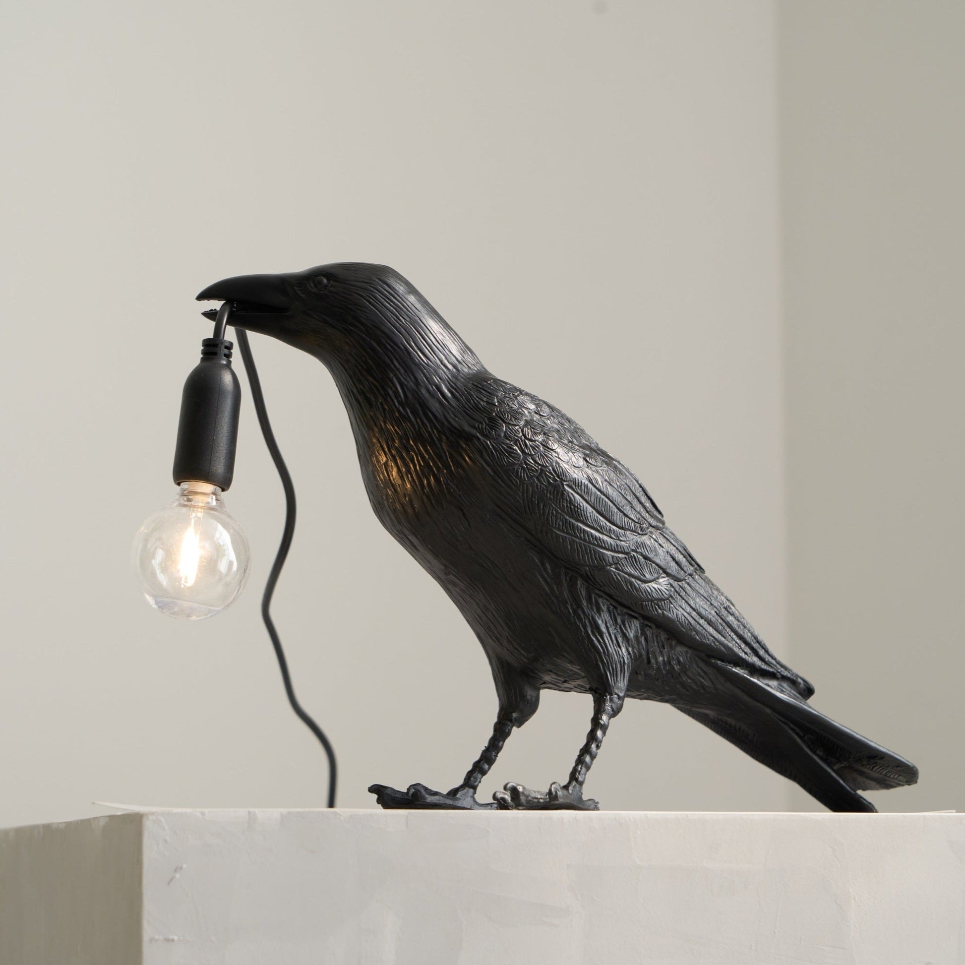 Obsidian Resin Table Lamp