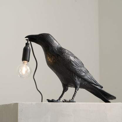 Obsidian Resin Table Lamp