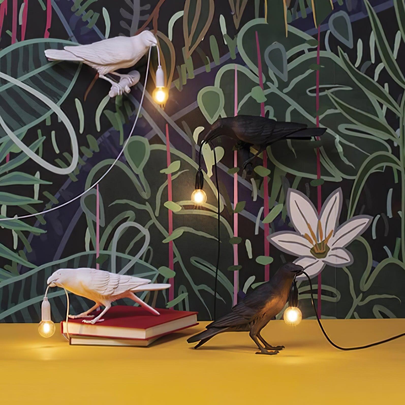 Obsidian Resin Table Lamp