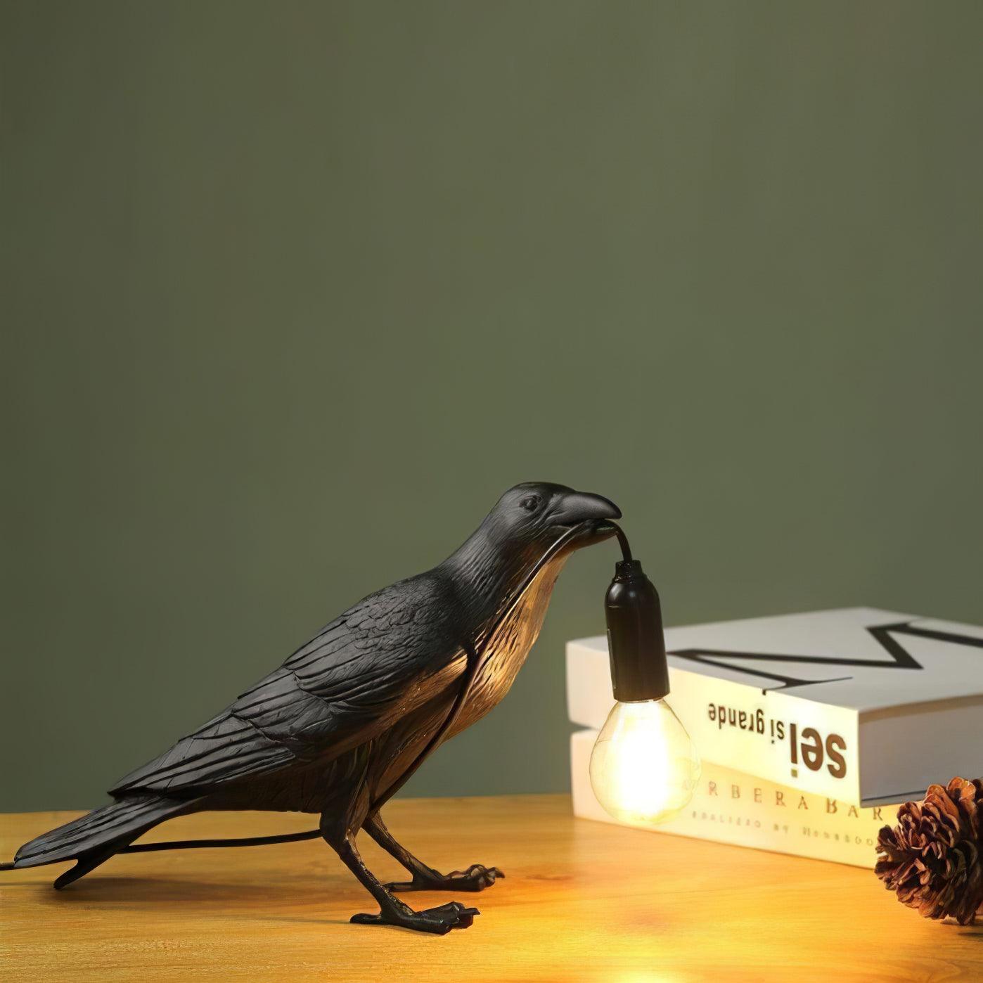 Obsidian Resin Table Lamp