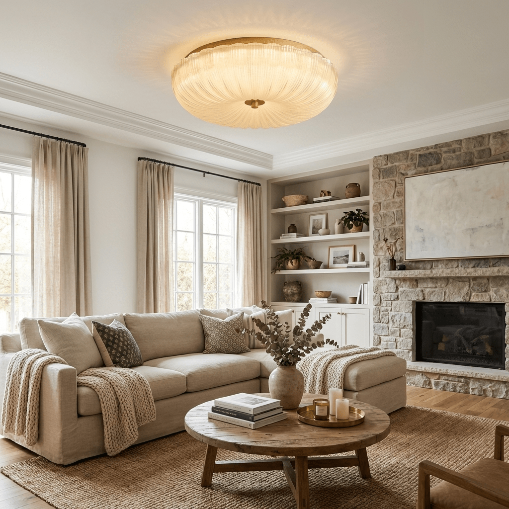 Frosted Ceiling Light
