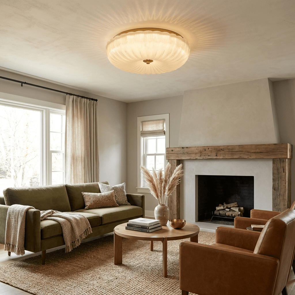 Frosted Ceiling Light