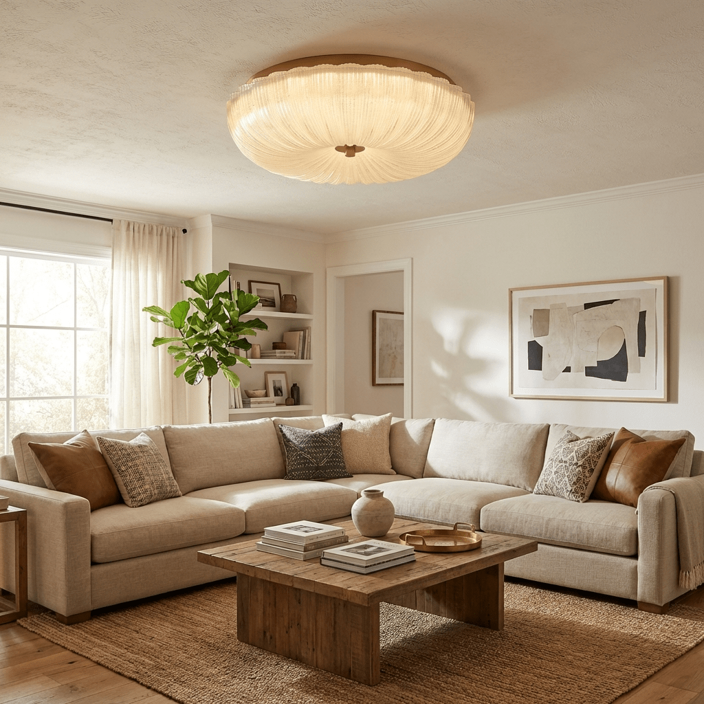 Frosted Ceiling Light