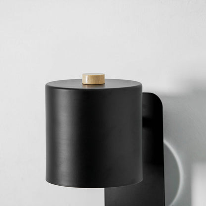 Rotating Cylinder Plug-In Wall Lamp