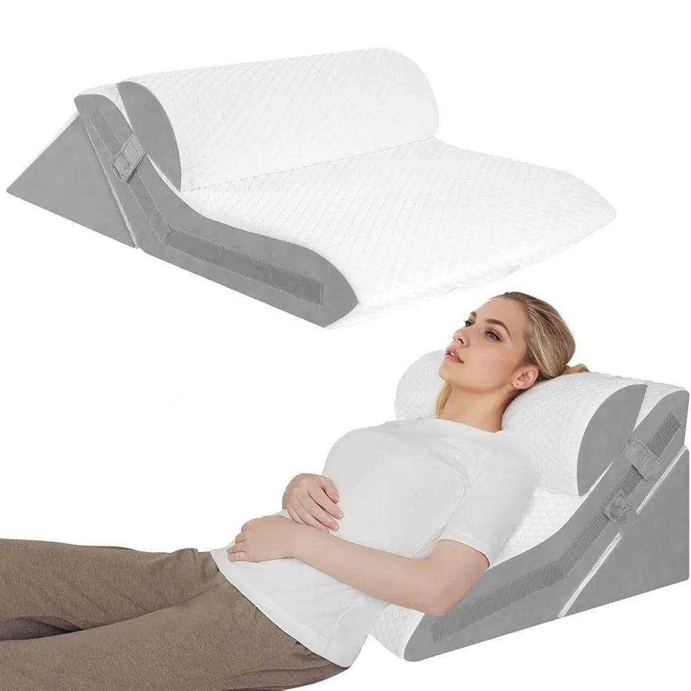 Wedge Pillow with Neck Support