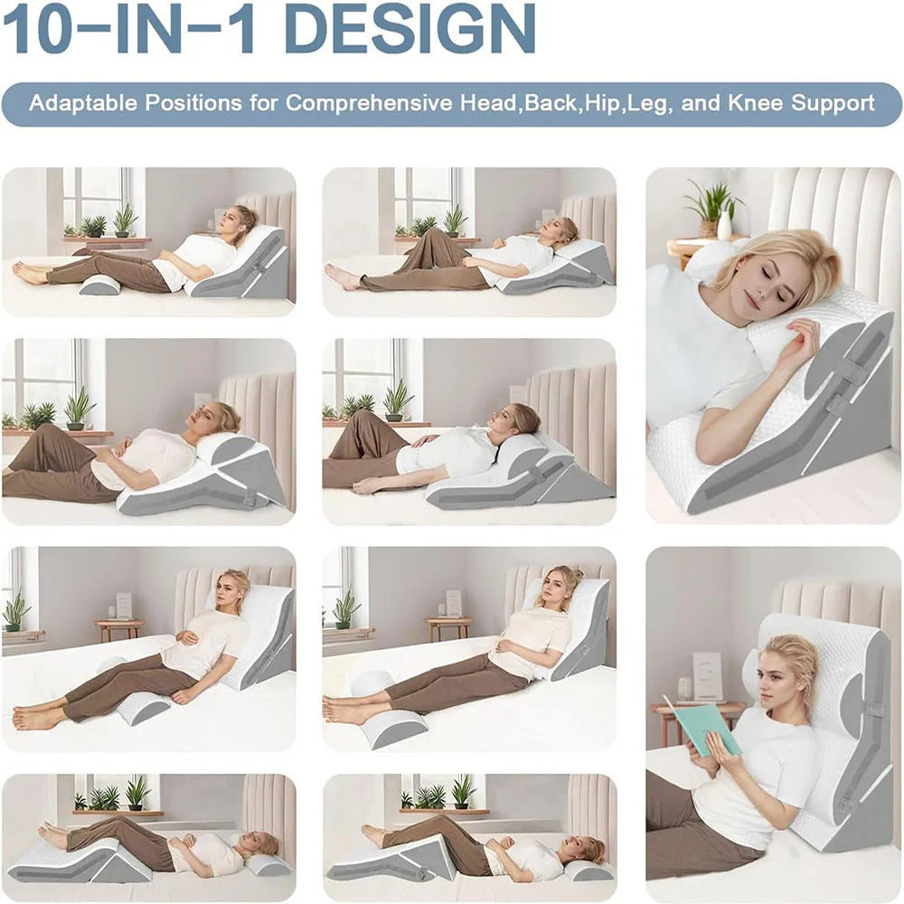 Wedge Pillow with Neck Support