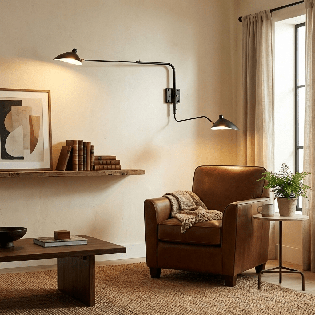 Articulated Arm Wall Sconce