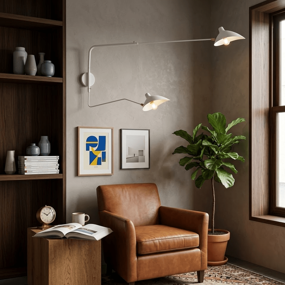 Articulated Arm Wall Sconce