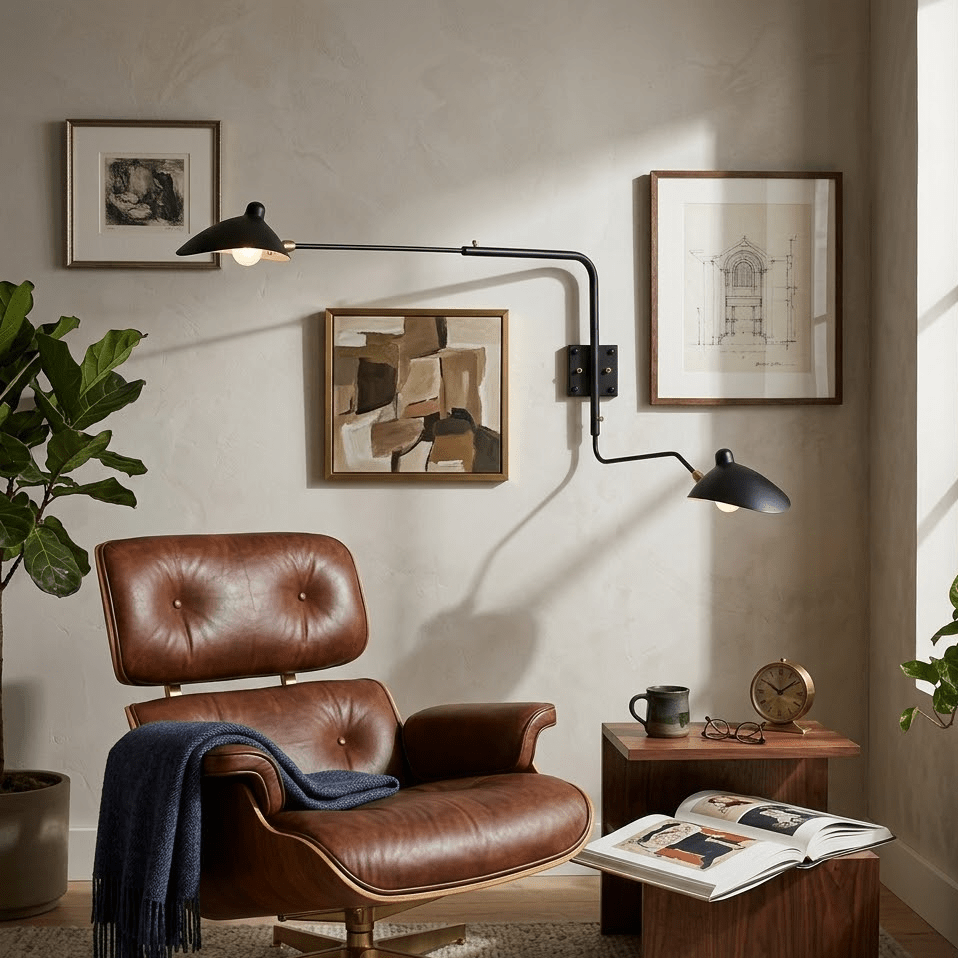 Articulated Arm Wall Sconce