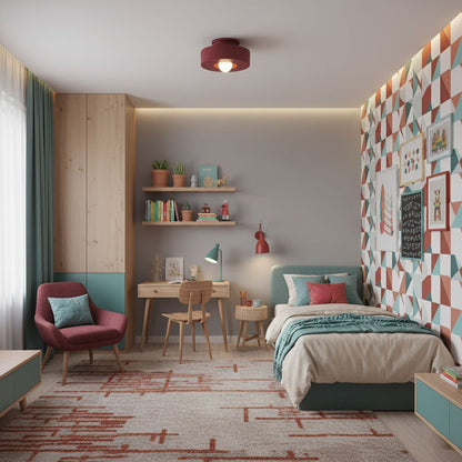 Stacked Cylinder Ceiling Light