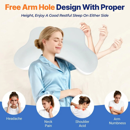 Side Sleeper Pillow with Arm Holes