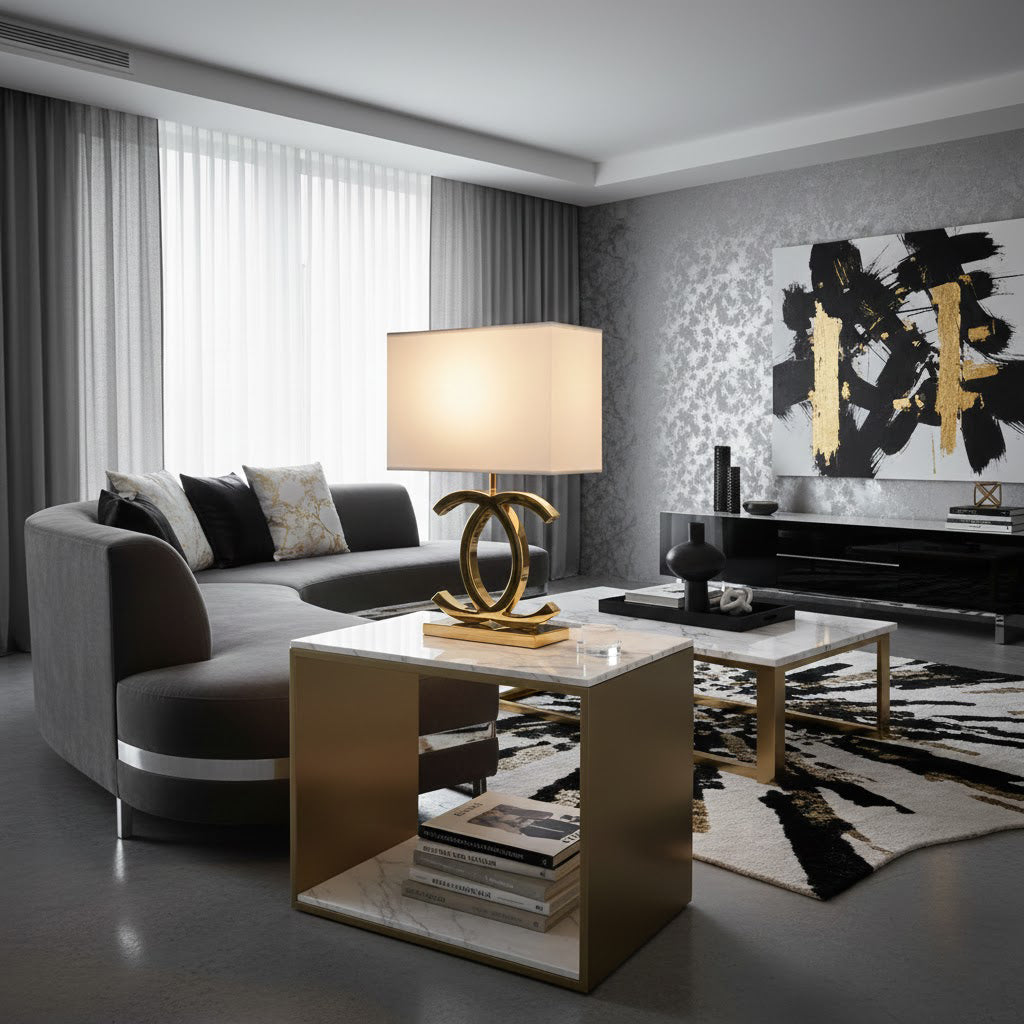 Stainless Steel Table Lamp