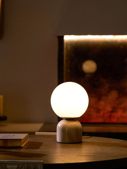 Marble Pillar Table Lamp