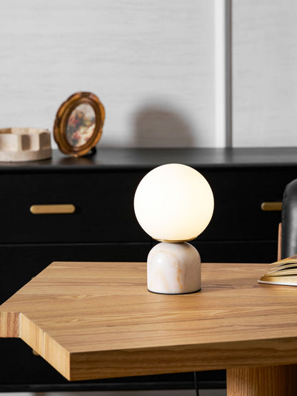 Marble Pillar Table Lamp