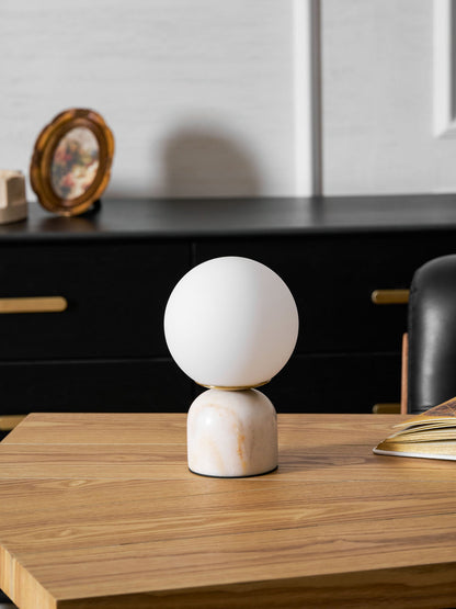 Marble Pillar Table Lamp