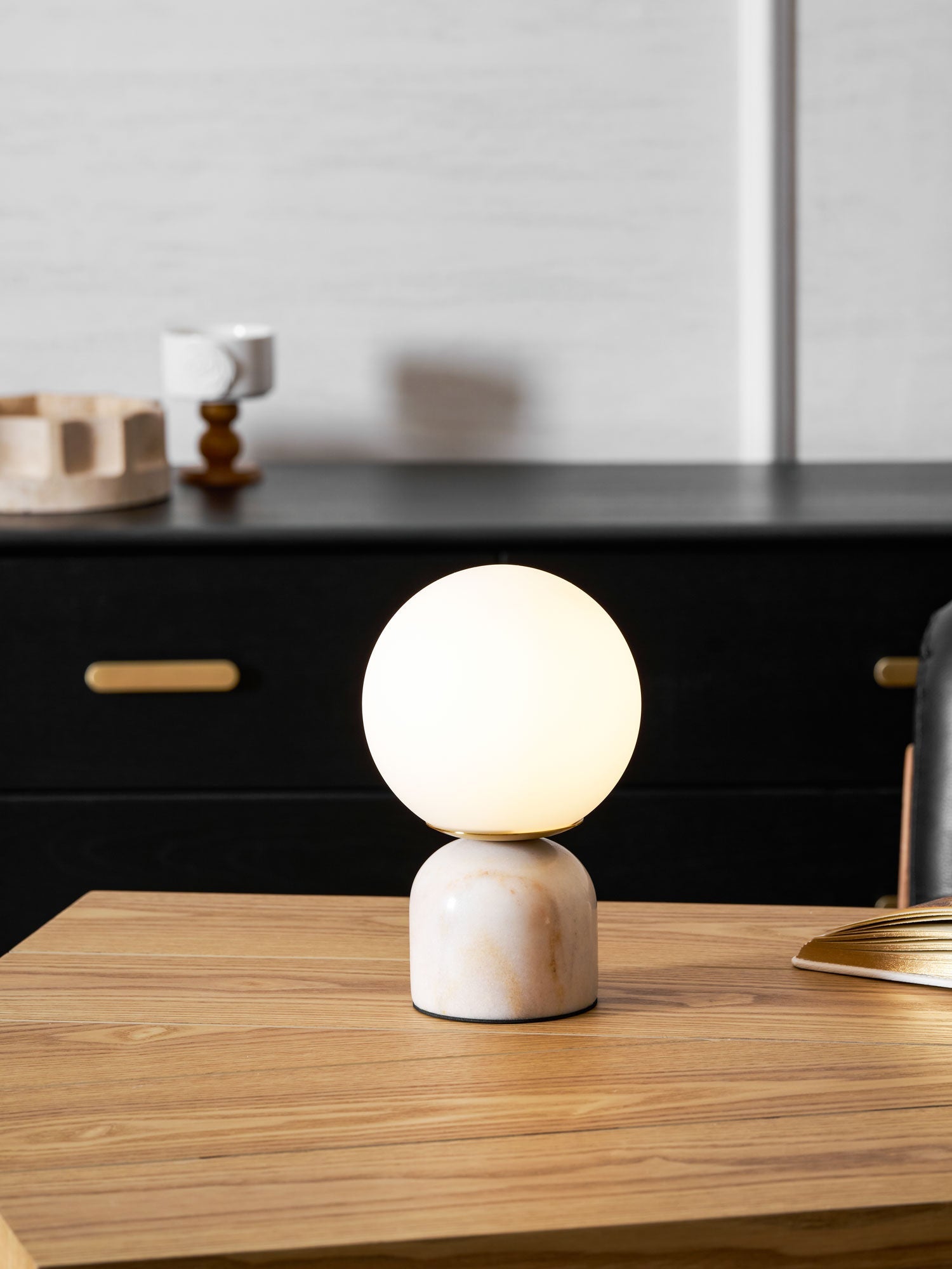 Marble Pillar Table Lamp
