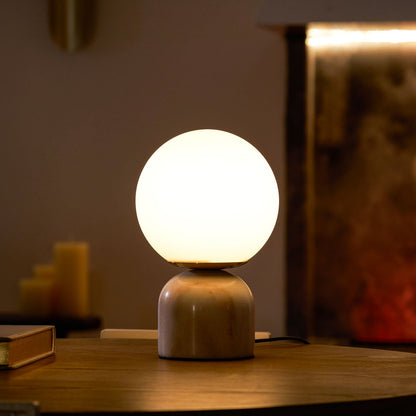Marble Orb Table Lamp