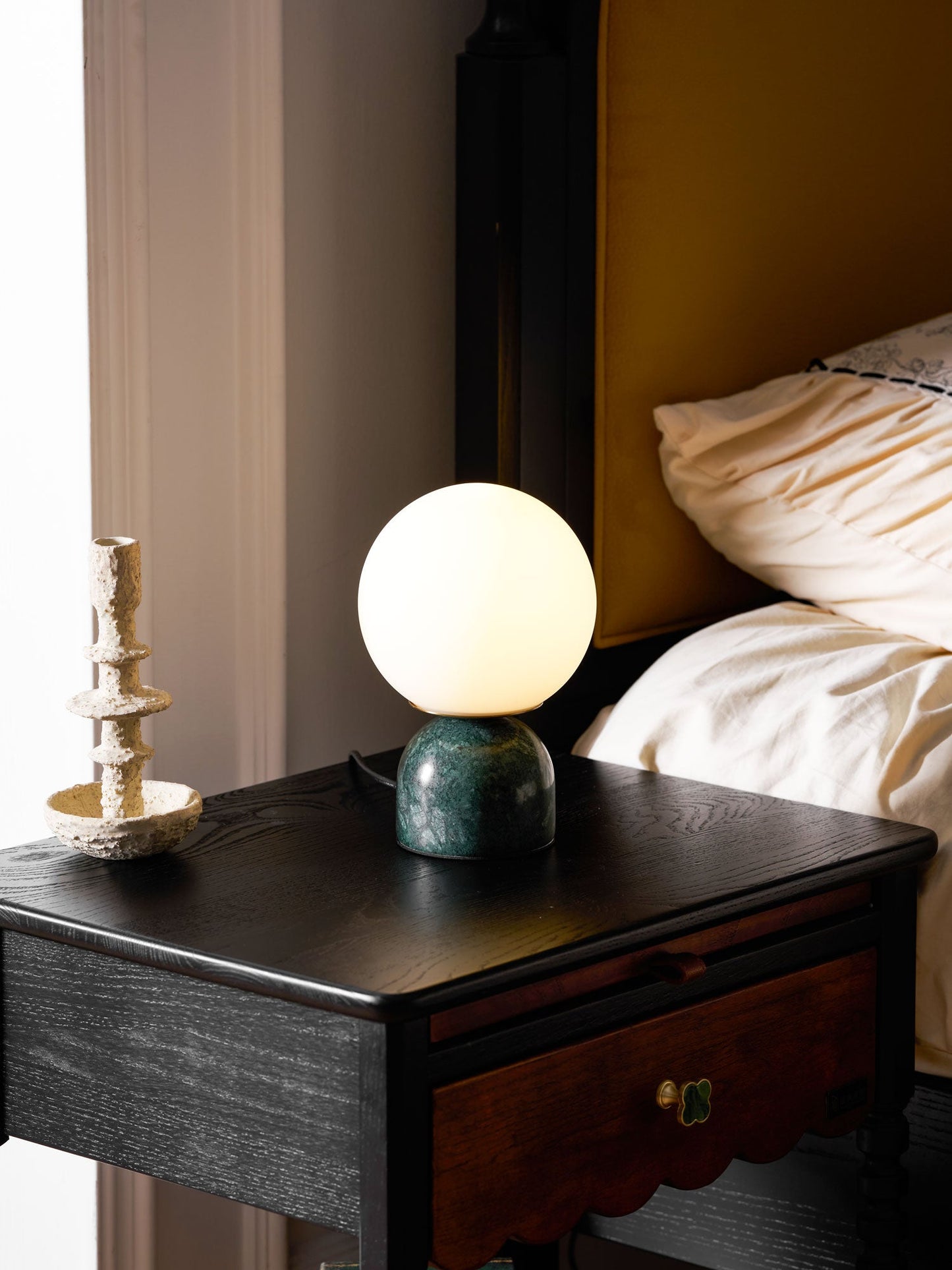 Marble Pillar Table Lamp