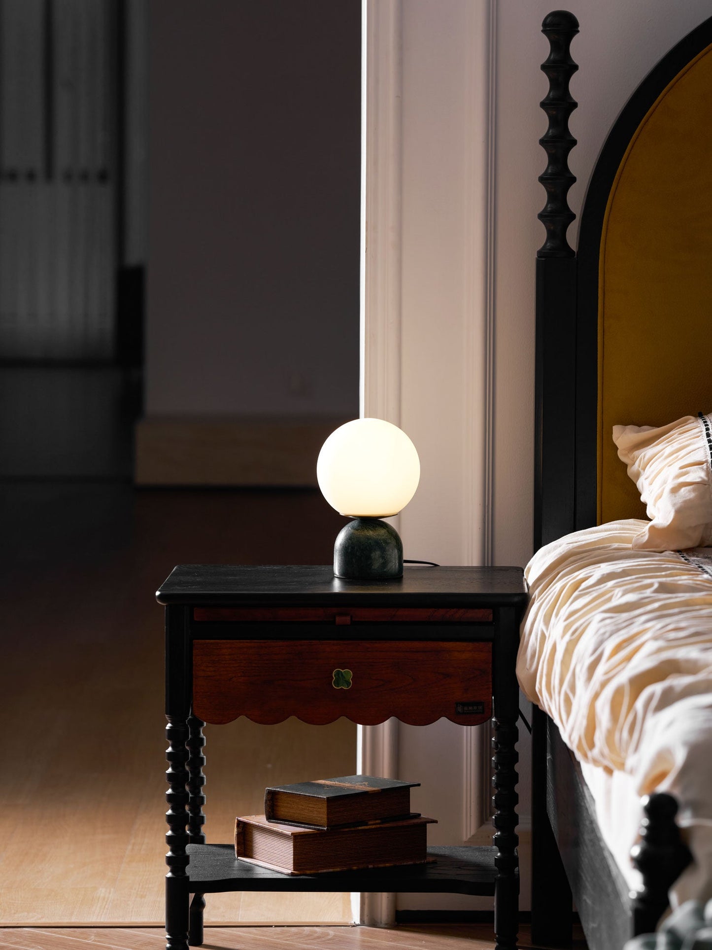 Marble Pillar Table Lamp