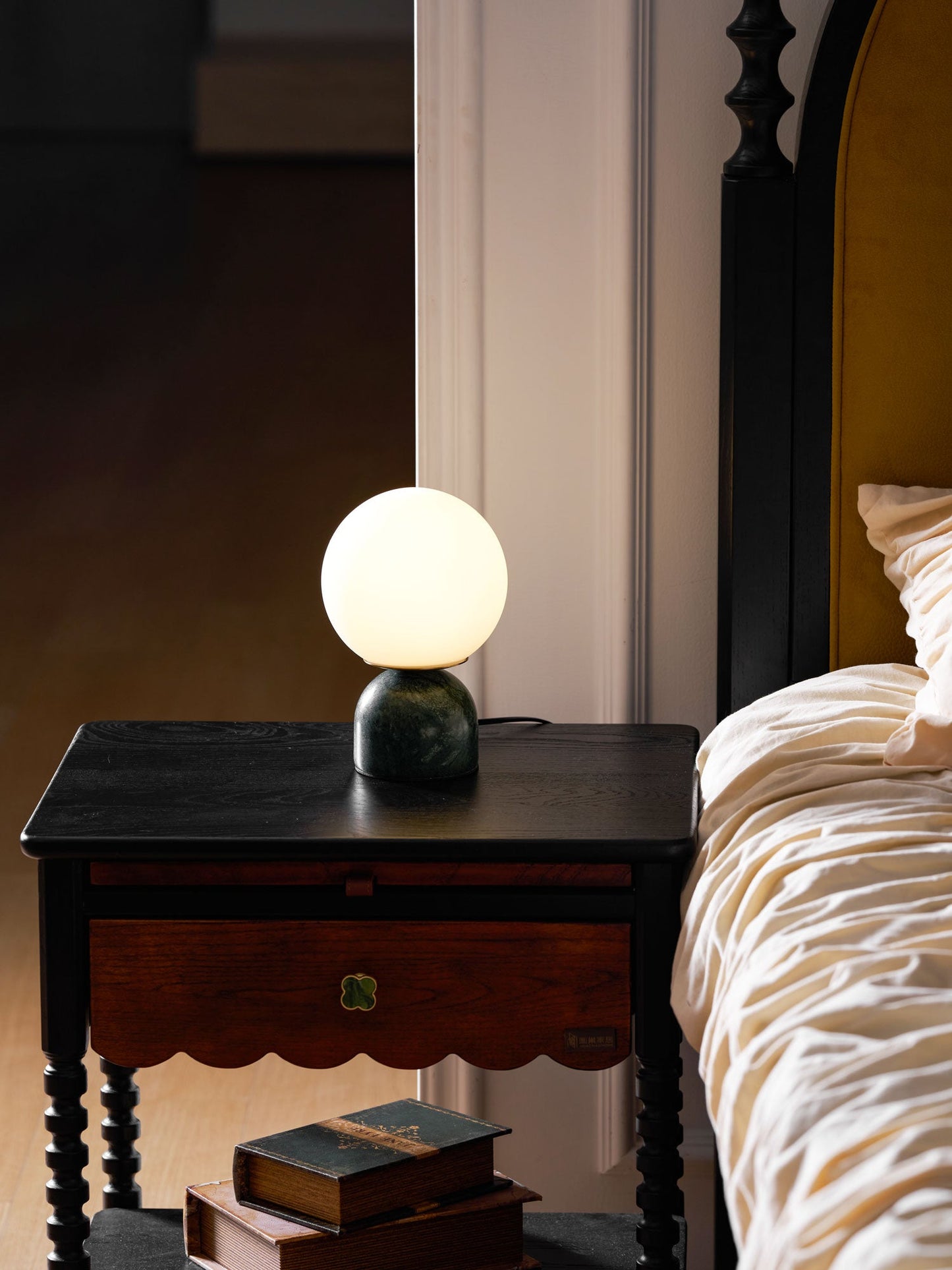 Marble Pillar Table Lamp