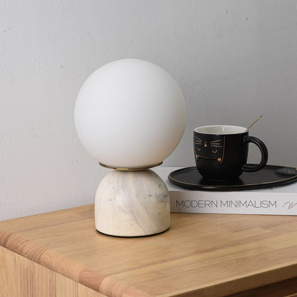 Marble Orb Table Lamp