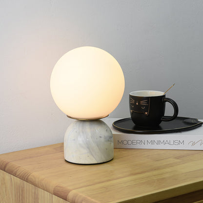 Marble Orb Table Lamp