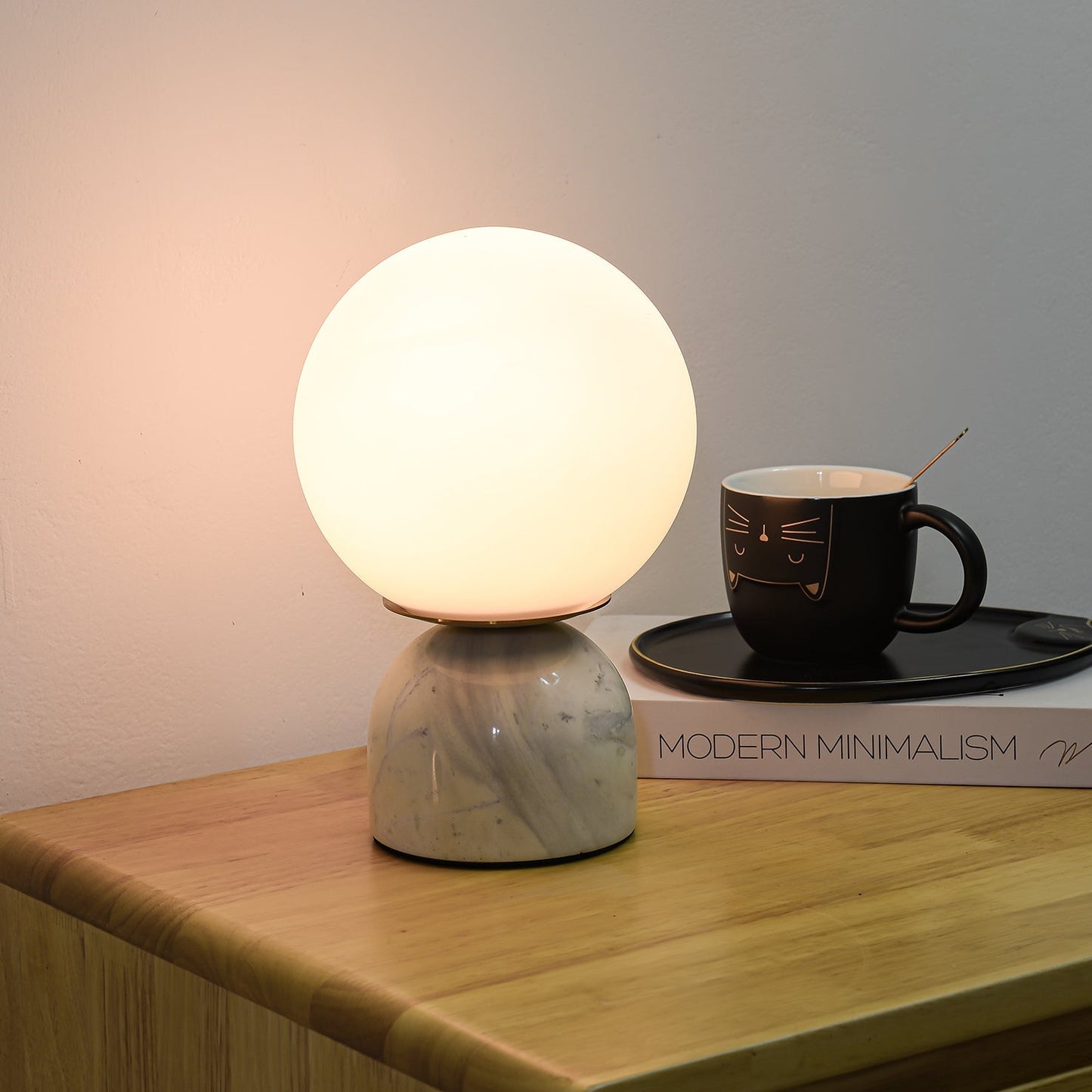 Marble Pillar Table Lamp