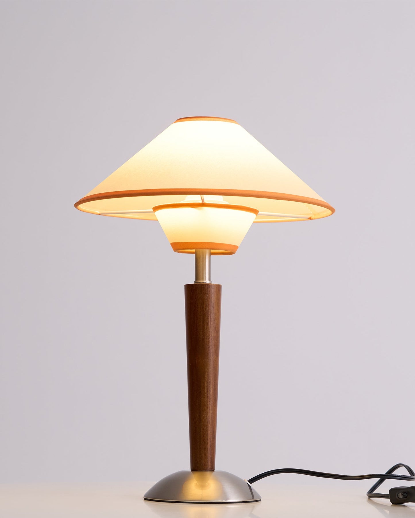 Carved Wood Table Lamp