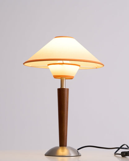 Carved Wood Table Lamp
