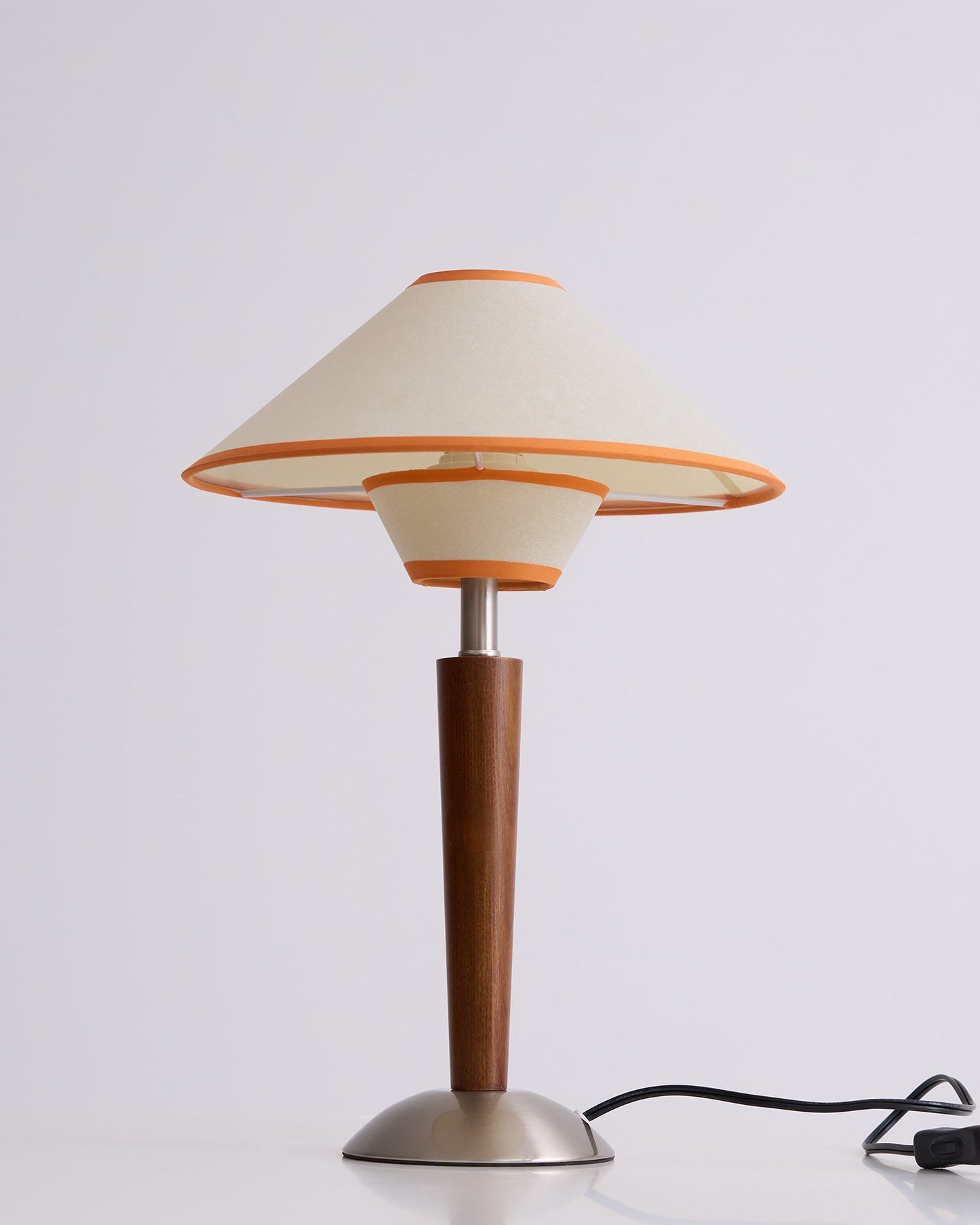 Carved Wood Table Lamp