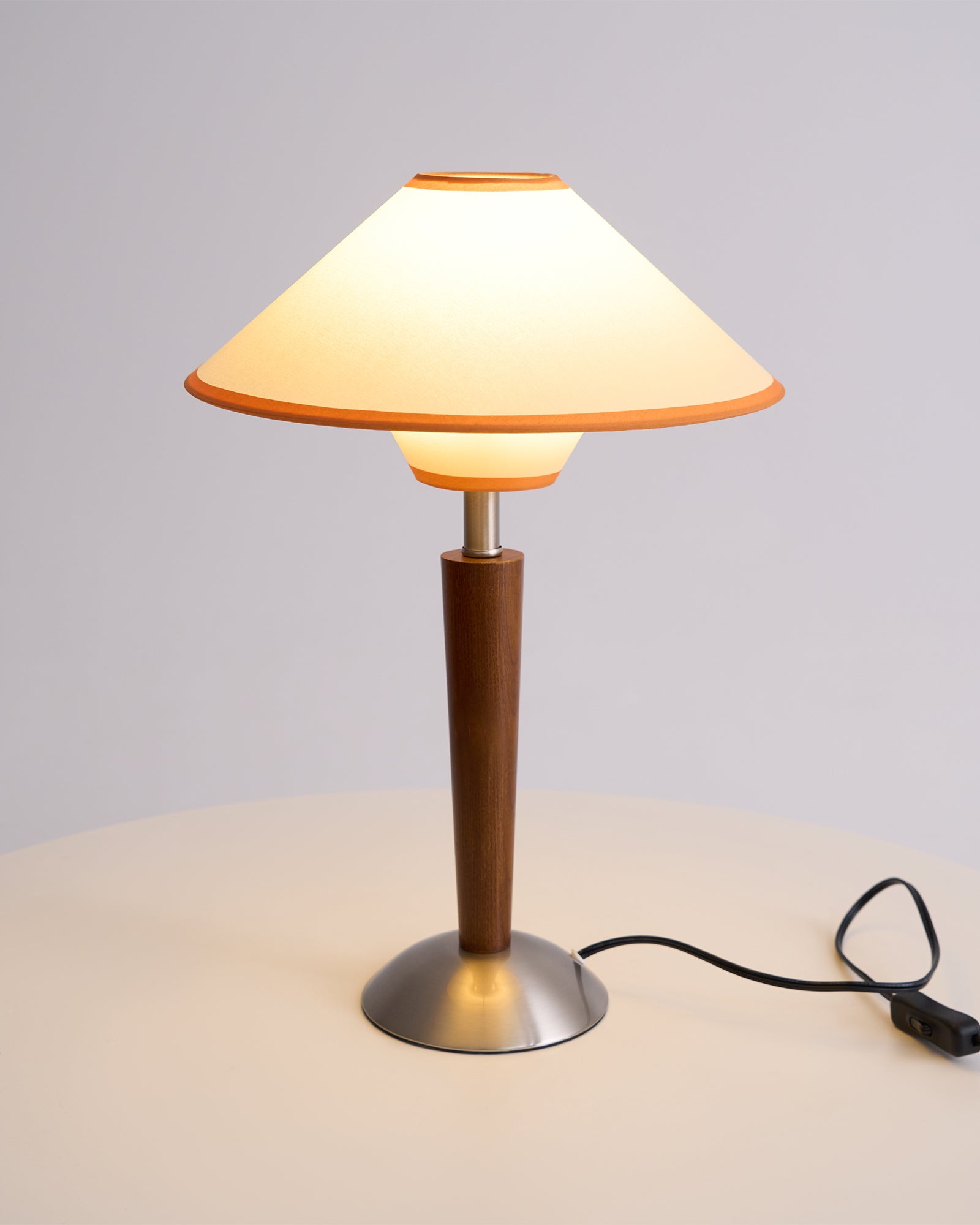 Carved Wood Table Lamp