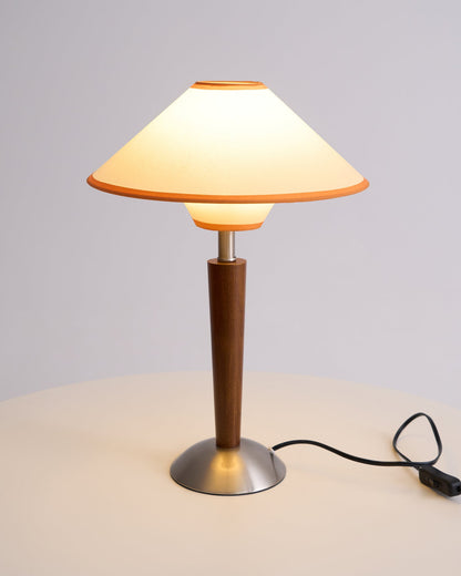 Carved Wood Table Lamp