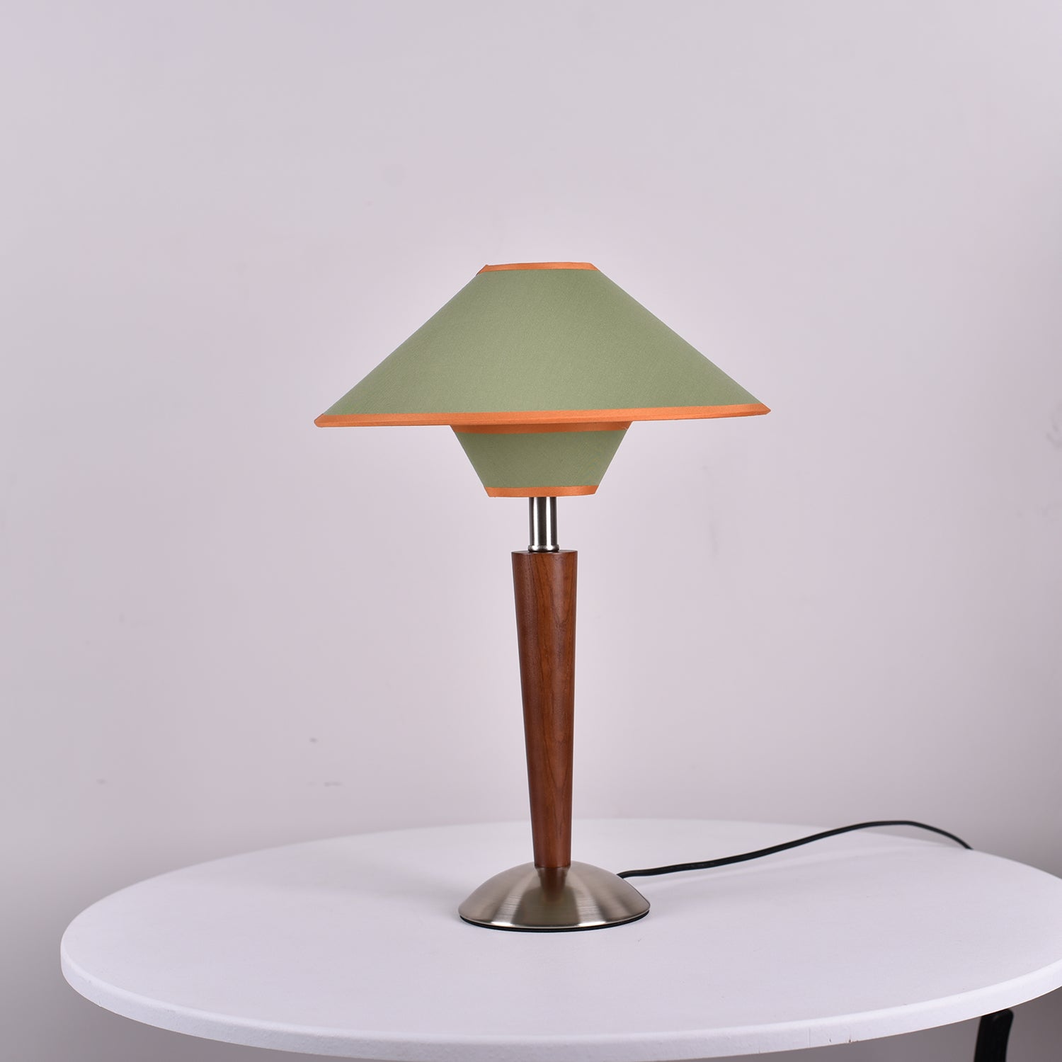 Carved Wood Table Lamp