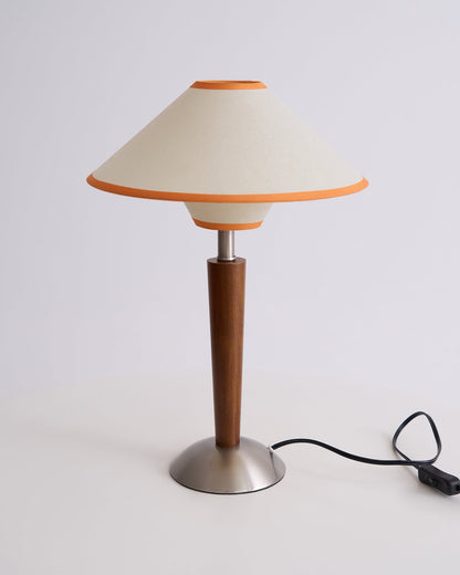 Carved Wood Table Lamp