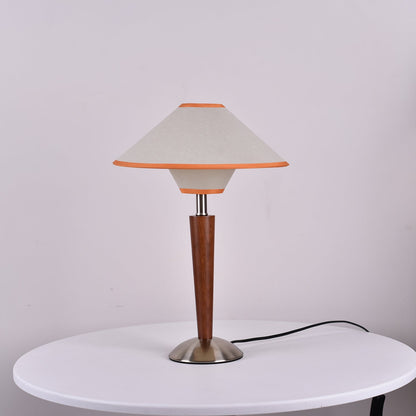 Carved Wood Table Lamp