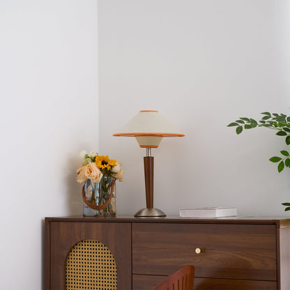 Carved Wood Table Lamp