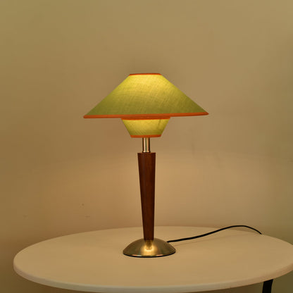 Wood Fabric Shade Table Lamp