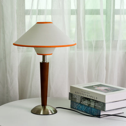 Carved Wood Table Lamp